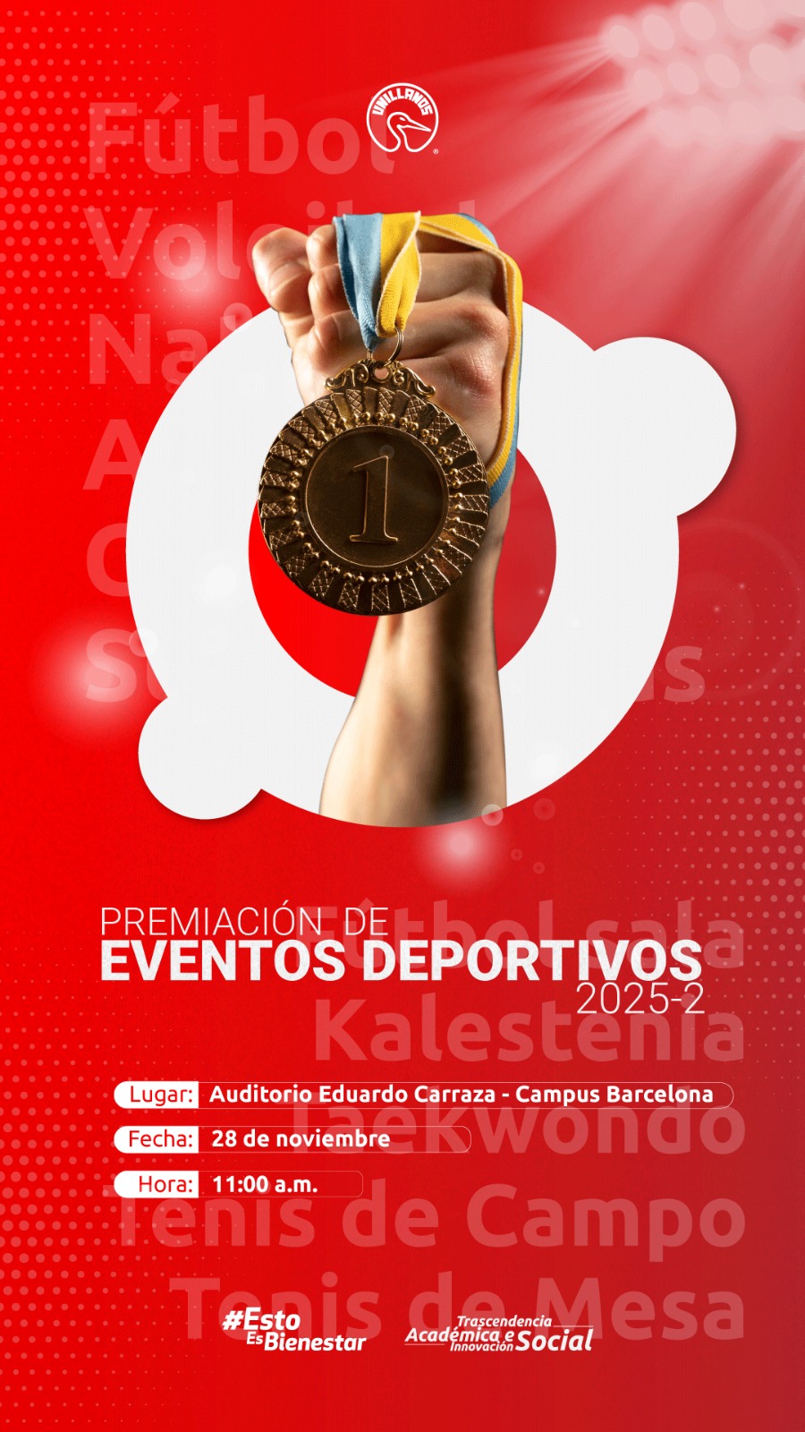 premiación de eventos deportivos