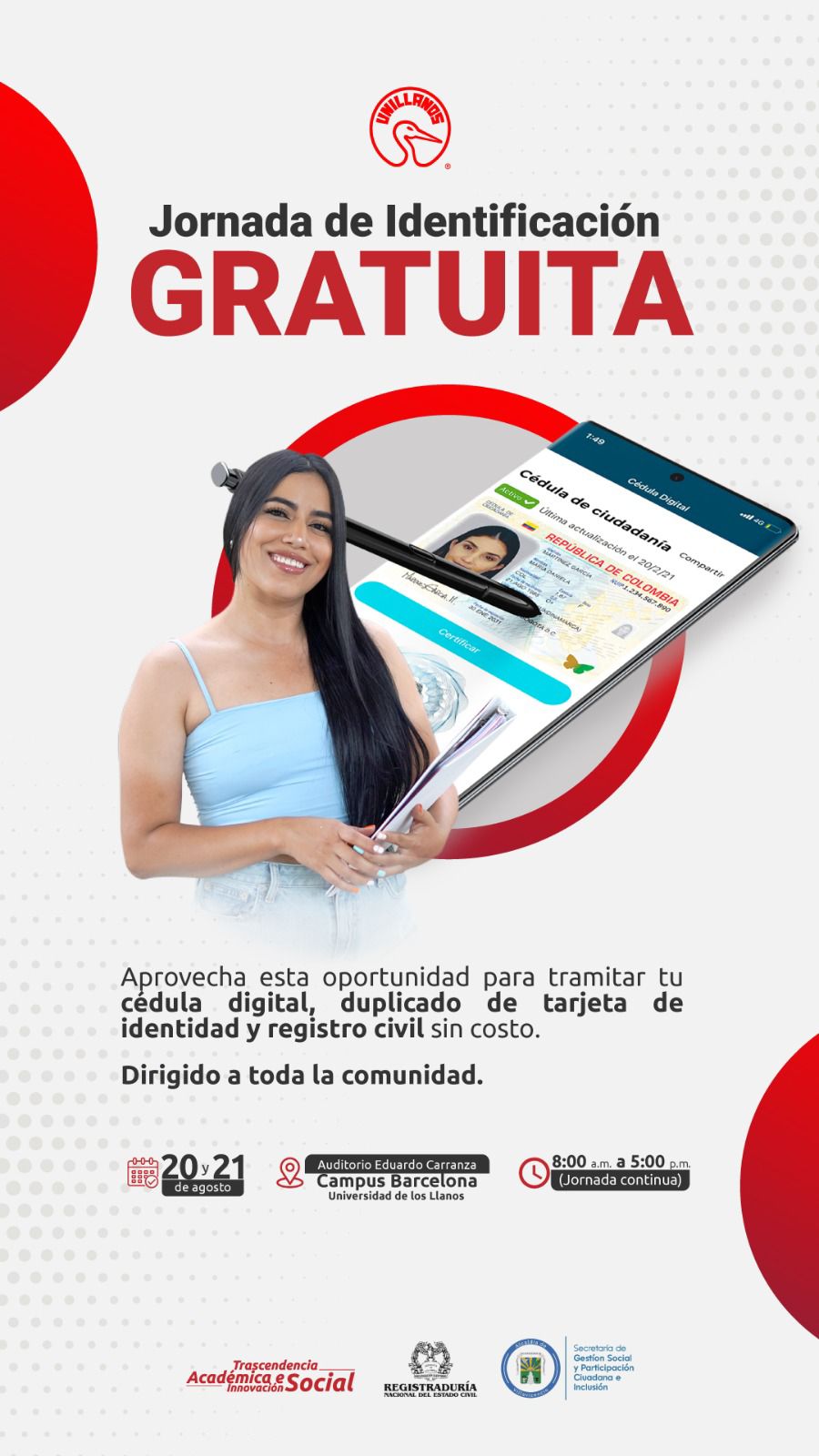 Jornada de cedulación digital gratuita 