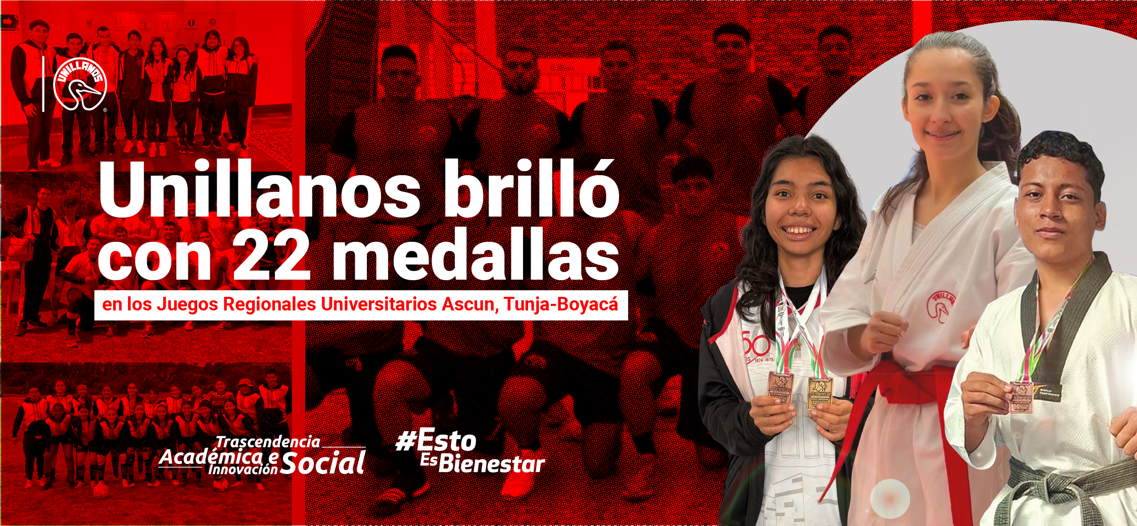 Unillanos brilló con 22 medallas en los Juegos Regionales Universitarios ASCUN, Nodo Oriente.